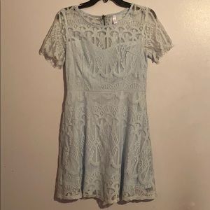 Light Blue Lace Dress